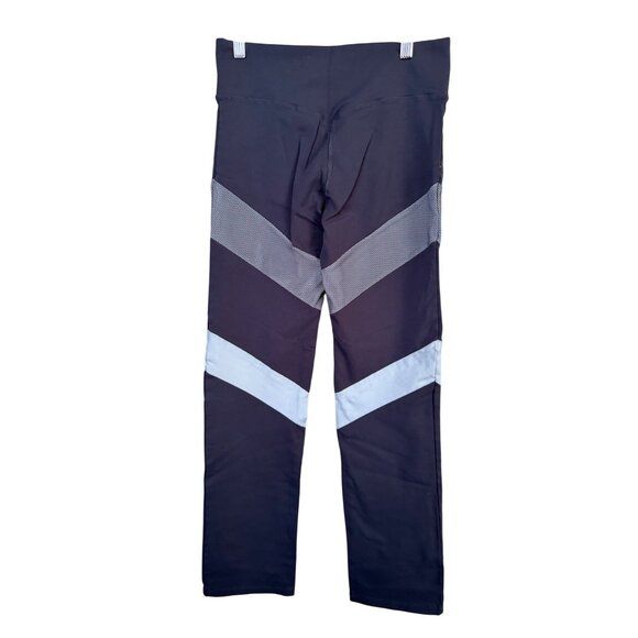 CYSM Virtual Sensuality Fit Hi Compression Leggings Size L Gray Light Blue - Picture 1 of 13